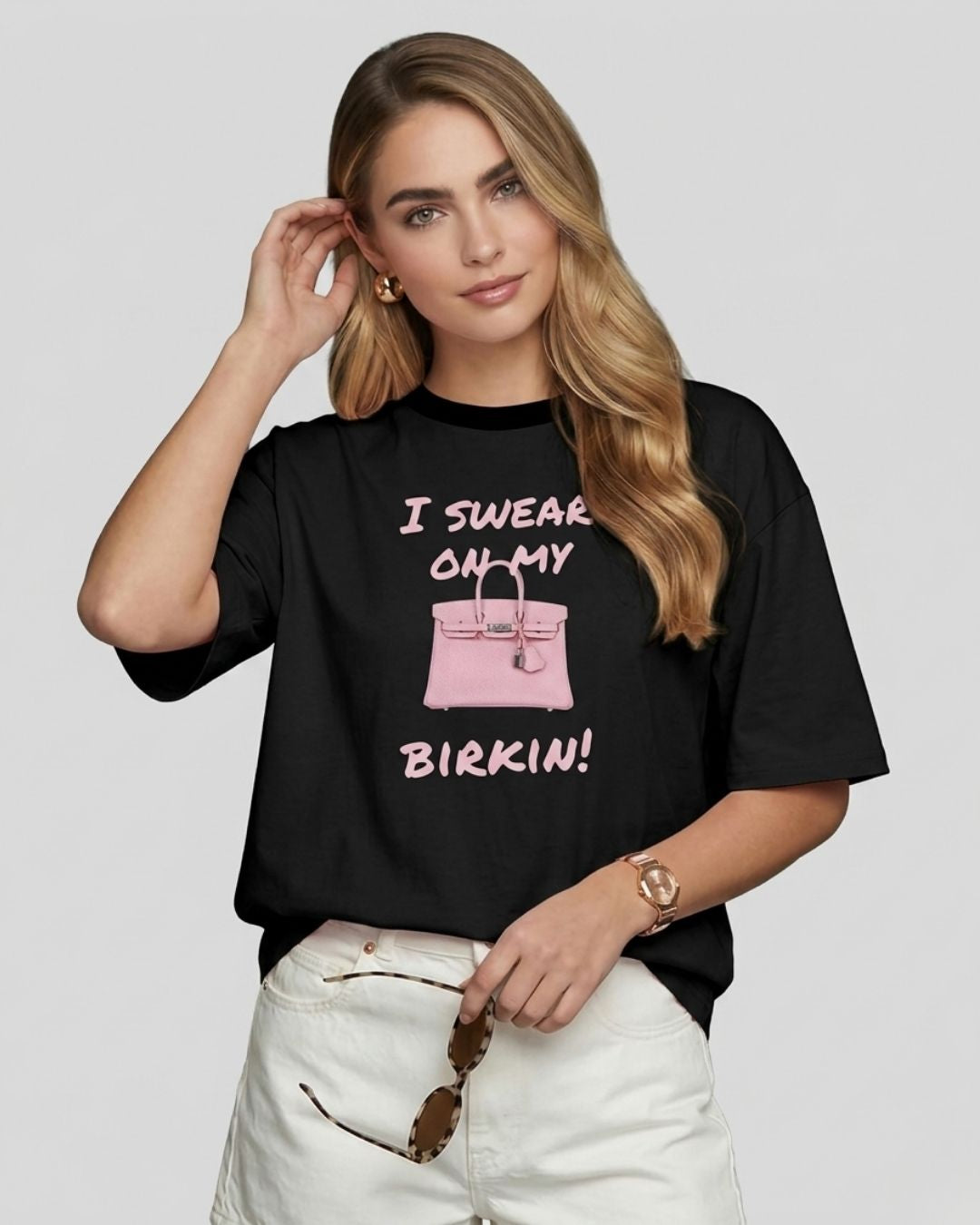 BIRKIN! WOMEN OVERSIZED GRAPHIC T-SHIRT