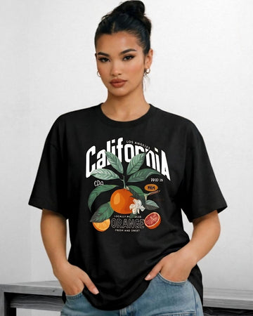 CALIFORNIA WOMEN OVERSIZED GRAPHIC T-SHIRT