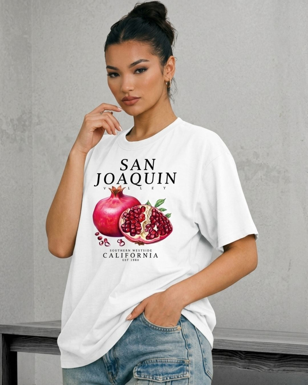 CALIFORNIA WOMEN OVERSIZED GRAPHIC T-SHIRT