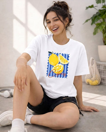 CITRUS WOMEN OVERSIZED GRAPHIC T-SHIRT