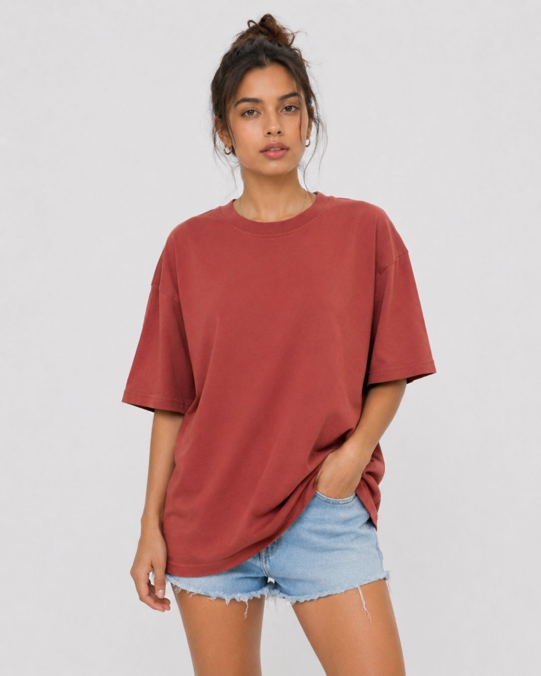 CORAL WOMEN'S OVERSIZED CLASSIC T-SHIRT