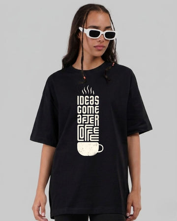 CREATIVE SIP WOMEN OVERSIZED GRAPHIC T-SHIRT