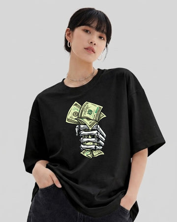 DEAD RICH WOMEN OVERSIZED GRAPHIC T-SHIRT