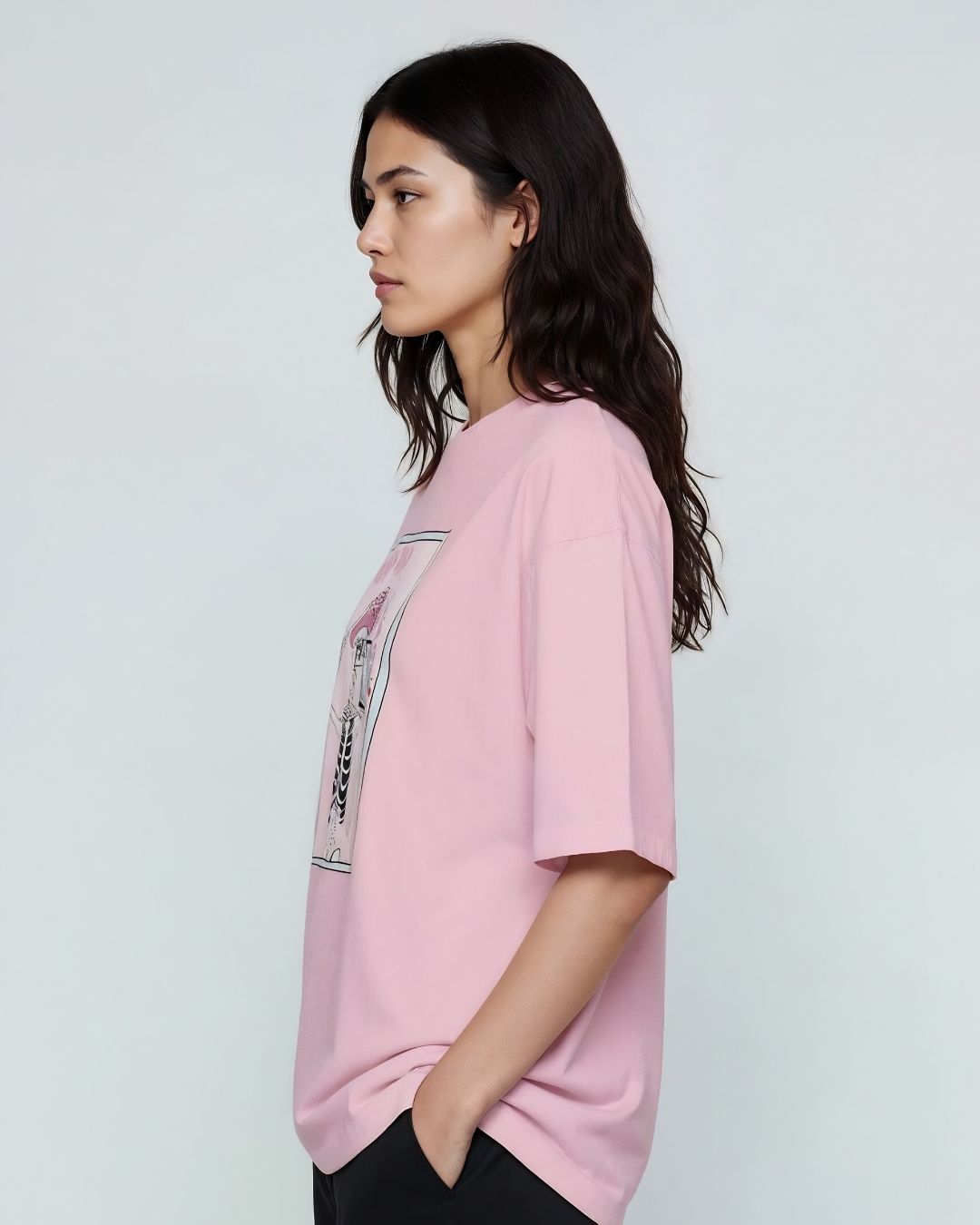 DROP DEAD GORG WOMEN OVERSIZED GRAPHIC T-SHIRT
