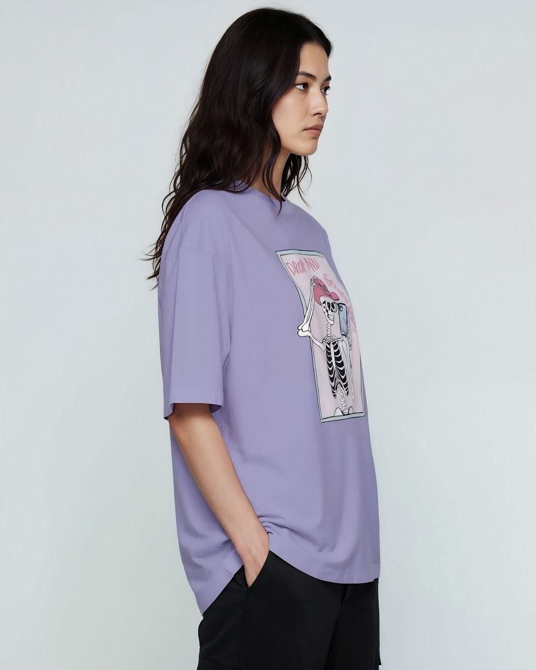 DROP DEAD GORG WOMEN OVERSIZED GRAPHIC T-SHIRT