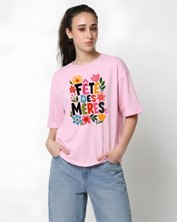 FETEDESMERES WOMEN OVERSIZED GRAPHIC T-SHIRT