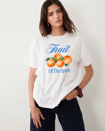 FRUIT SPIRIT WOMEN OVERSIZED GRAPHIC T-SHIRT