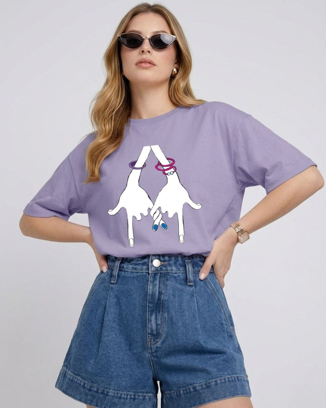 GANG UP FOR GOOD WOMEN OVERSIZED GRAPHIC T-SHIRT
