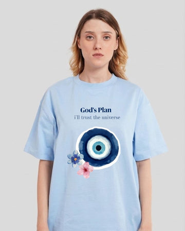 GOD'S PLAN WOMEN OVERSIZED GRAPHIC T-SHIRT