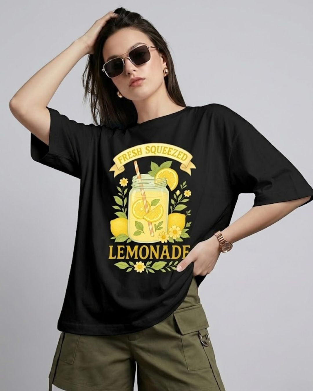 LEMONADE WOMEN OVERSIZED GRAPHIC T-SHIRT
