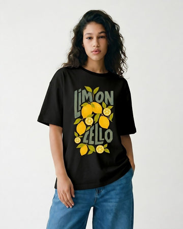 LIMONCELLO WOMEN OVERSIZED GRAPHIC T-SHIRT