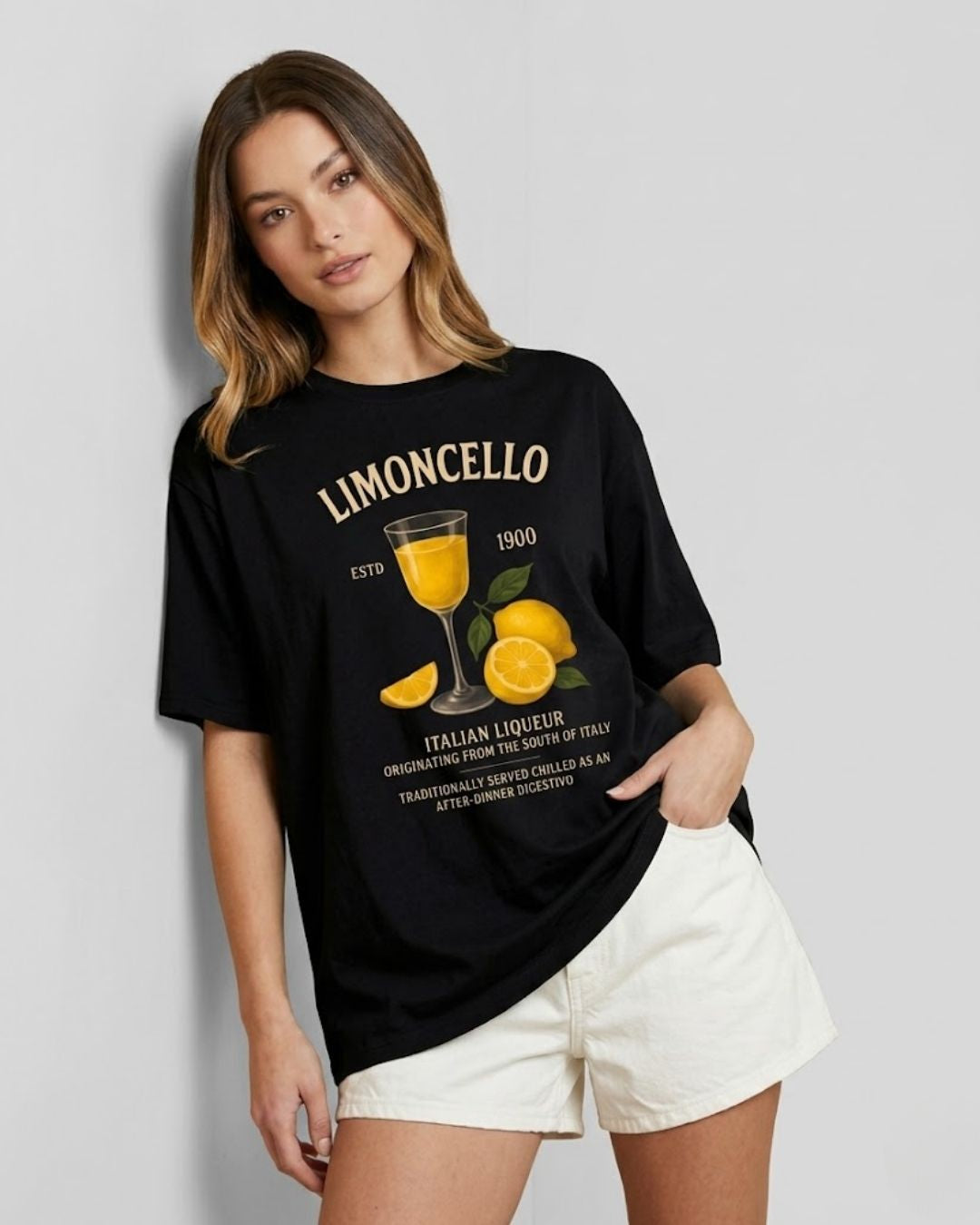 LIMONCELLO WOMEN OVERSIZED GRAPHIC T-SHIRT