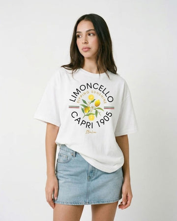 LIMONCELLO CAPRI 1905 WOMEN OVERSIZED GRAPHIC T-SHIRT