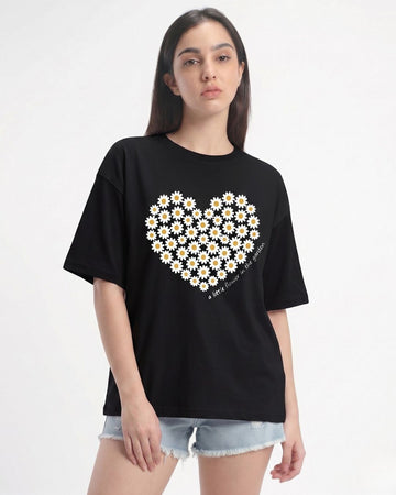LITTLE GARDEN WOMEN OVERSIZED GRAPHIC T-SHIRT