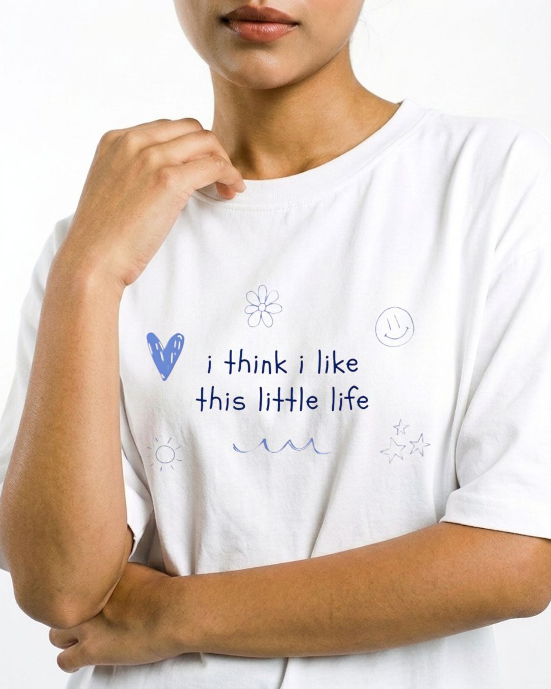 LITTLE LIFE WOMEN OVERSIZED GRAPHIC T-SHIRT