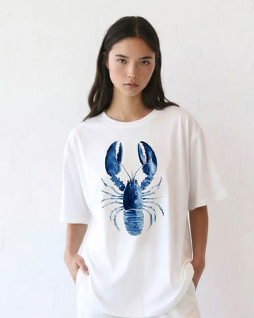 LOBSTER WOMEN OVERSIZED GRAPHIC T-SHIRT