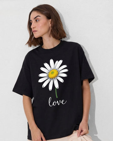 LOVE WOMEN OVERSIZED GRAPHIC T-SHIRT
