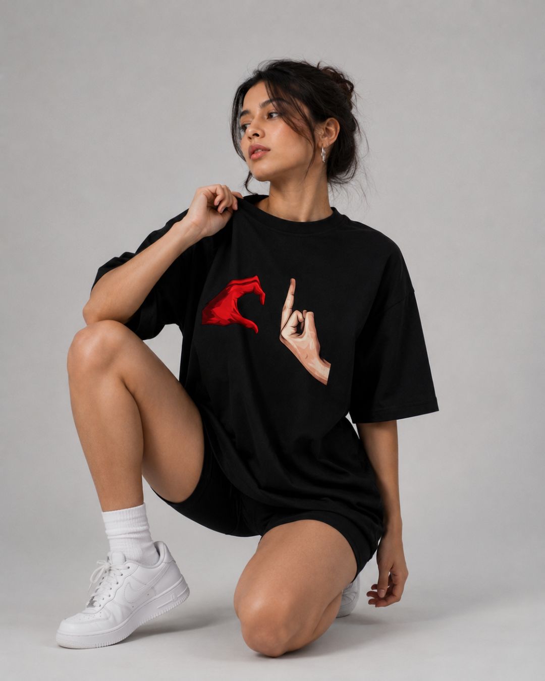 MERCILESS WOMEN OVERSIZED GRAPHIC T-SHIRT