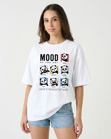 MOOD OF THE DAY WOMEN OVERSIZED GRAPHIC T-SHIRT