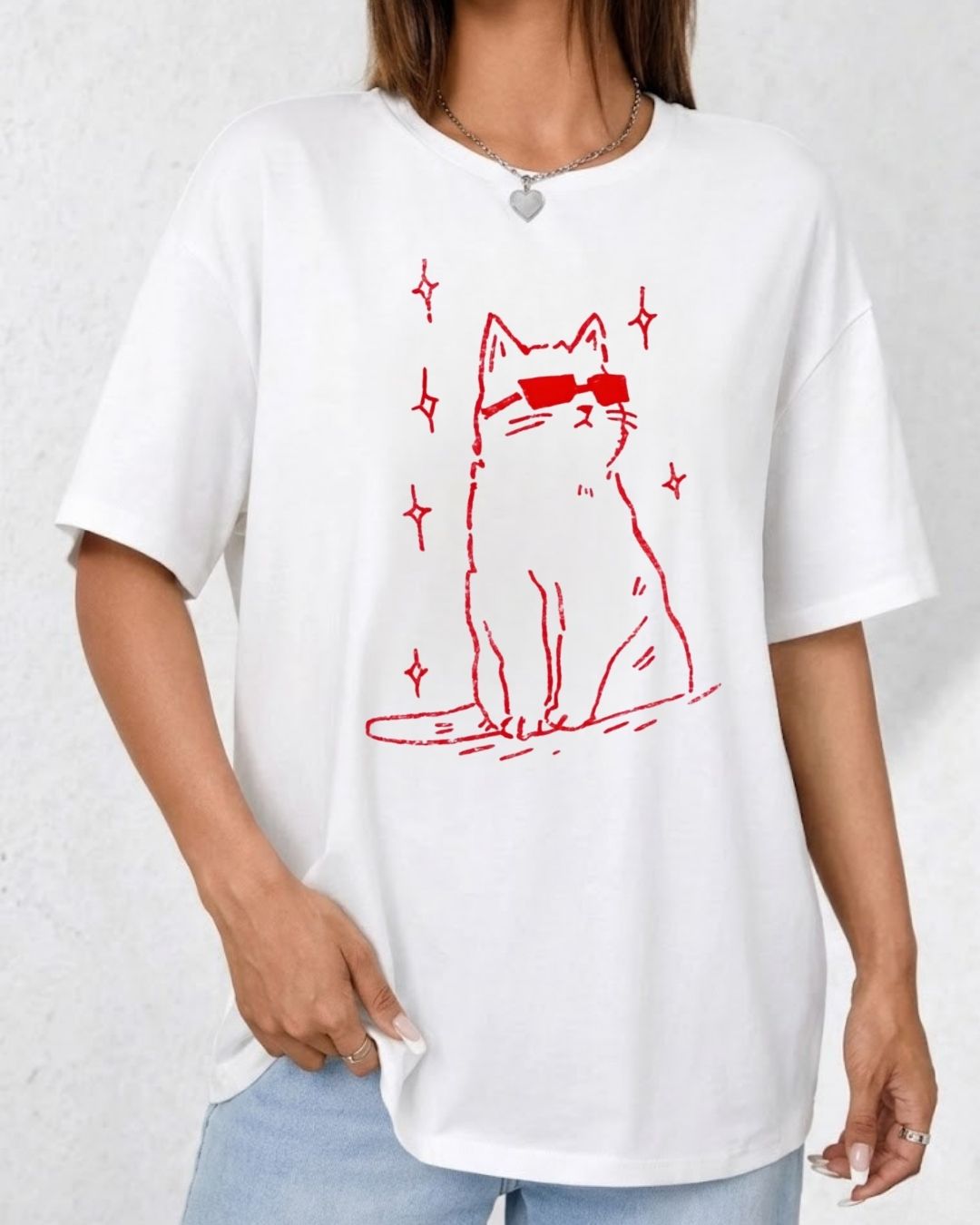 NAH! WOMEN OVERSIZED GRAPHIC T-SHIRT