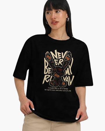 NO RIVAL WOMEN OVERSIZED GRAPHIC T-SHIRT