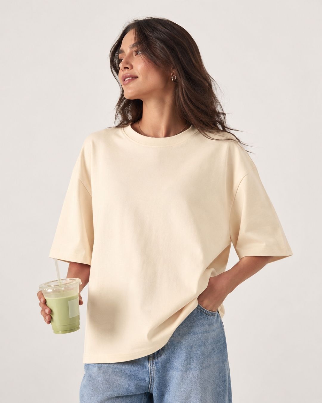 OFF WHITE WOMEN'S OVERSIZED CLASSIC T-SHIRT