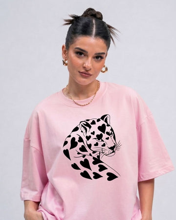 PANTHER WOMEN OVERSIZED GRAPHIC T-SHIRT