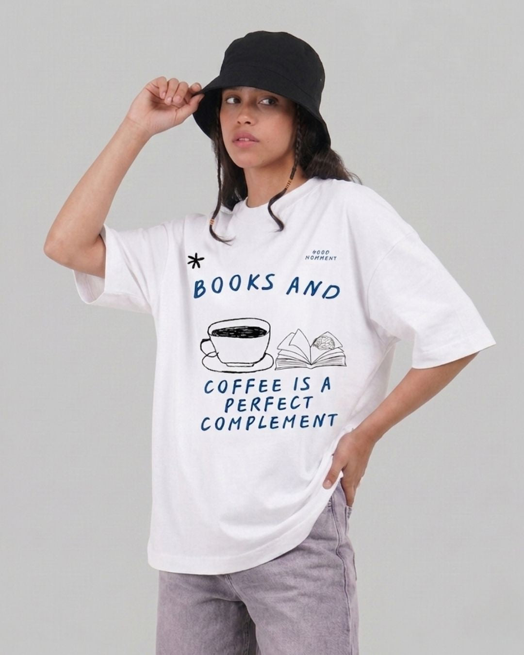 PERFECT COMPLEMENT WOMEN OVERSIZED GRAPHIC T-SHIRT