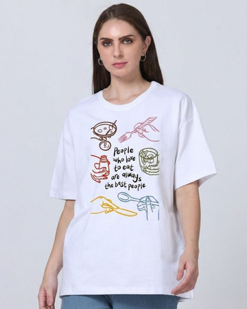 SOUL BITES WOMEN OVERSIZED GRAPHIC T-SHIRT