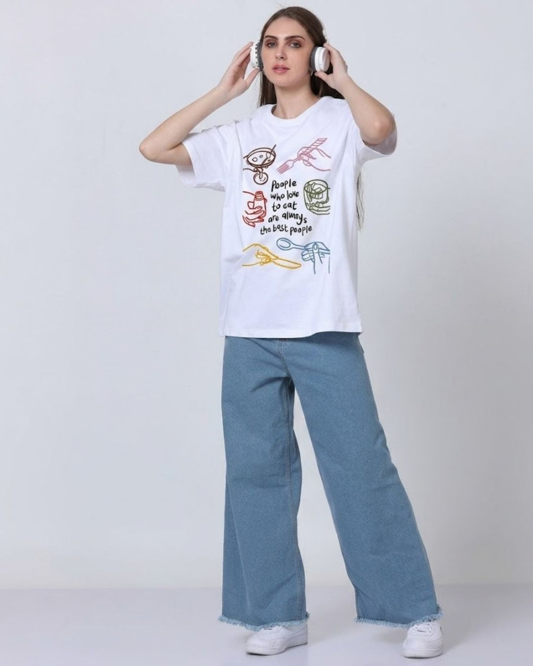 SOUL BITES WOMEN OVERSIZED GRAPHIC T-SHIRT