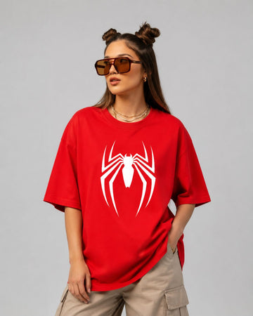 SPIDER WOMEN OVERSIZED GRAPHIC T-SHIRT
