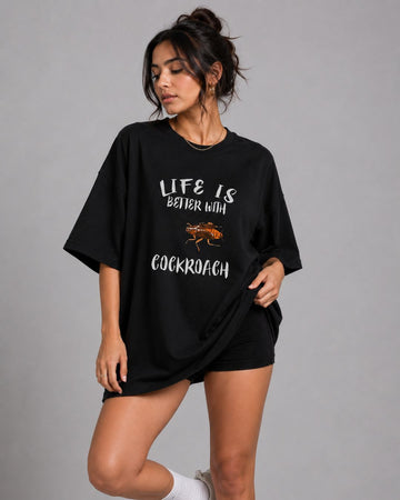 SURVIVOR WOMEN OVERSIZED GRAPHIC T-SHIRT