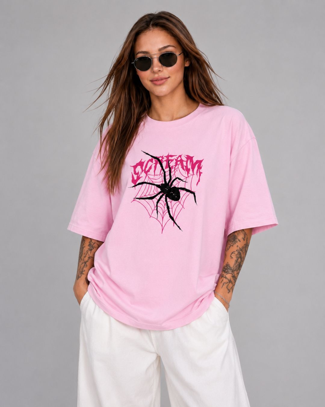VENOM VEIL WOMEN OVERSIZED GRAPHIC T-SHIRT
