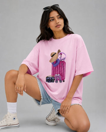 WANDERLUST WOMEN OVERSIZED GRAPHIC T-SHIRT
