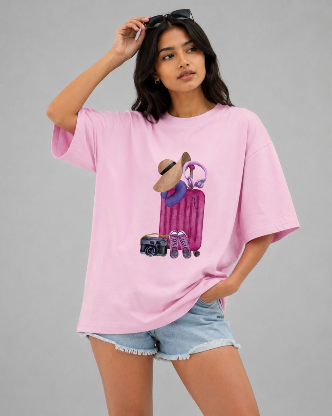WANDERLUST WOMEN OVERSIZED GRAPHIC T-SHIRT