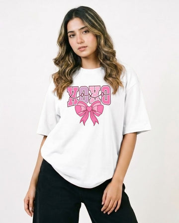 XOXO WOMEN OVERSIZED GRAPHIC T-SHIRT